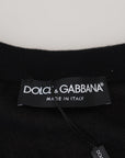 Dolce & Gabbana Elegant Black Cashmere Cardigan Sweater