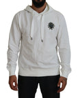 Dolce & Gabbana Elegant White Logo Hooded Sweatshirt