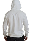 Dolce & Gabbana Elegant White Logo Hooded Sweatshirt