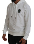 Dolce & Gabbana Elegant White Logo Hooded Sweatshirt