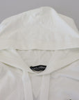 Dolce & Gabbana Elegant White Logo Hooded Sweatshirt