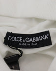 Dolce & Gabbana Elegant White Logo Hooded Sweatshirt