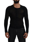 Dolce & Gabbana Elegant Black Cashmere Pullover Sweater