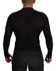 Dolce & Gabbana Elegant Black Cashmere Pullover Sweater