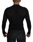 Dolce & Gabbana Elegant Black Cashmere Pullover Sweater