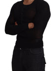 Dolce & Gabbana Elegant Black Cashmere Pullover Sweater