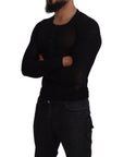 Dolce & Gabbana Elegant Black Cashmere Pullover Sweater