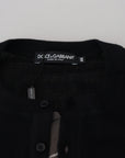 Dolce & Gabbana Elegant Black Cashmere Pullover Sweater
