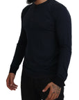 Dolce & Gabbana Elegant Cotton-Silk Blend Blue Pullover