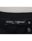 Dolce & Gabbana Elegant Cotton-Silk Blend Blue Pullover