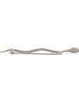 Dolce & Gabbana Elegant Crystal-Embellished Silver Brooch Pin