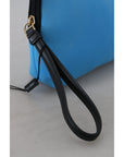 Dolce & Gabbana Elegant Blue Polyamide Pouch Bag