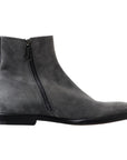 Dolce & Gabbana Elegant Gray Chelsea Leather Boots