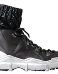 Dolce & Gabbana Black High Top Sneaker Bootie