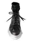 Dolce & Gabbana Black High Top Sneaker Bootie