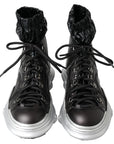 Dolce & Gabbana Black High Top Sneaker Bootie