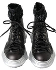 Dolce & Gabbana Black High Top Sneaker Bootie