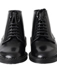 Dolce & Gabbana Elegant Black Leather Men's Boots