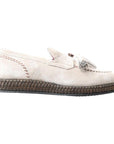 Dolce & Gabbana Elegant Ivory Leather Espadrilles