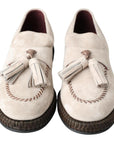 Dolce & Gabbana Elegant Ivory Leather Espadrilles