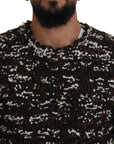 Dolce & Gabbana Elegant Bronze Knit Pullover Sweater