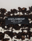 Dolce & Gabbana Elegant Bronze Knit Pullover Sweater