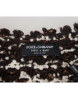 Dolce & Gabbana Elegant Bronze Knit Pullover Sweater