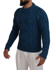 Dolce & Gabbana Elegant Blue Crewneck Sweater