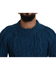 Dolce & Gabbana Elegant Blue Crewneck Sweater
