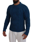 Dolce & Gabbana Elegant Blue Crewneck Sweater