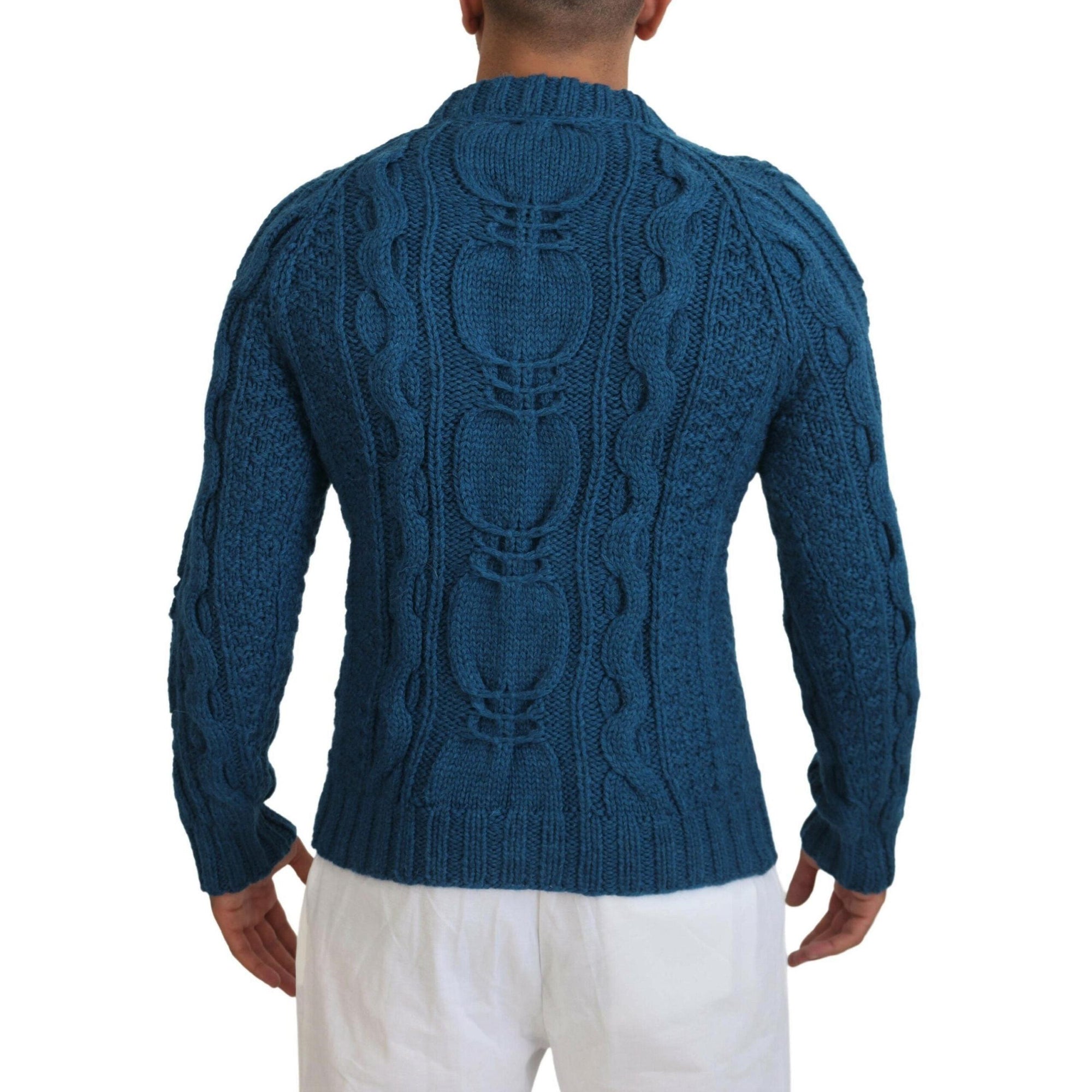 Dolce & Gabbana Elegant Blue Crewneck Sweater