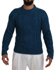 Dolce & Gabbana Elegant Blue Crewneck Sweater