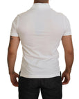 Dolce & Gabbana Elegant White Cotton Blend Polo