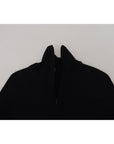 Dolce & Gabbana Elegant Black Wool Half Zip Turtleneck Sweater