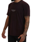 Dolce & Gabbana Elegant Bordeaux Crewneck Tee