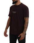 Dolce & Gabbana Elegant Bordeaux Crewneck Tee
