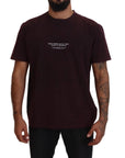 Dolce & Gabbana Elegant Bordeaux Crewneck Tee