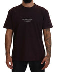 Dolce & Gabbana Elegant Bordeaux Crewneck Tee
