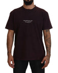 Dolce & Gabbana Elegant Bordeaux Crewneck Tee