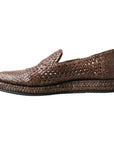 Dolce & Gabbana Elegant Leather Slipper Loafers in Brown