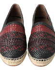 Dolce & Gabbana Elegant Woven Leather Espadrilles