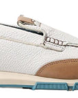 Dolce & Gabbana Elegant White Leather Slipper Loafers