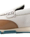Dolce & Gabbana Elegant White Leather Slipper Loafers