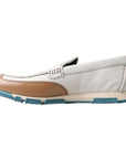 Dolce & Gabbana Elegant White Leather Slipper Loafers