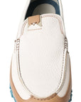 Dolce & Gabbana Elegant White Leather Slipper Loafers