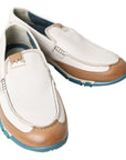 Dolce & Gabbana Elegant White Leather Slipper Loafers