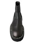 Dolce & Gabbana Elegant Black Ankle Stretch Slip On Boots