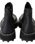 Dolce & Gabbana Elegant Black Ankle Stretch Slip On Boots
