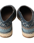 Dolce & Gabbana Sumptuous Woven Leather Espadrilles