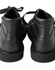Dolce & Gabbana Elegant Ankle Boots with Silver Chain Detail